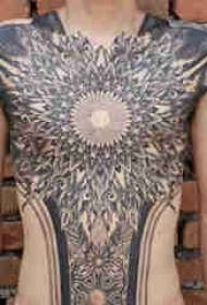 Vancouver tatoeëermerk verskillende sketstatoeëring-truuks van Gogh-tatoo-patroon