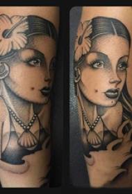 čierna sivá tetovanie paleta čiernych tetovacích pichnutí Tipy Skica Tattoo Pattern