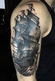 dark gray tone set of sting style tattoo pattern works 9 Zhang