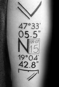 coordinate geografiche tatuaggio _ 9 immagini di tatuaggi su coordinate geografiche