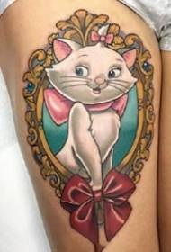 tatuaggi di cartoon di scola di scoli: 9 film di colore in stile scola di ghjinochju è mudelli di tatuaggi di caratteri di cartoon di televisione