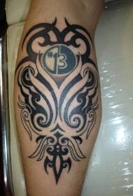 nagkalainlain nga mga tattoo sa tribal totem sa tribal totem sa kultura sa tribo
