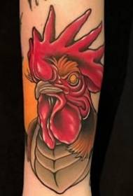una serie di disegni e manoscritti di tatuaggi dai colori vivaci