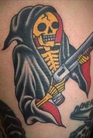 cranioTatuaggio tatuaggio tatuaggio colore modello tatuaggio horror