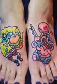 tattoo cartoon lainlain nga gagmay nga bag-ong panit nga kolor sa tattoo cartoon cute nga sumbanan sa tattoo