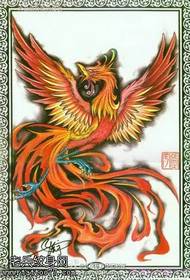 Suav Fenghuo Phoenix tattoo qauv