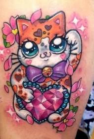 კომპლექტი ფერი kawaii tattoo ნიმუში მუშაობს სურათები