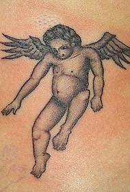 Immagine creativa del tatuaggio del piccolo angelo