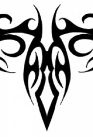 black totem depicting creative totem tattoo manuscript
