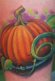 Braccio Realistico Colore Tatuaggio Zucca