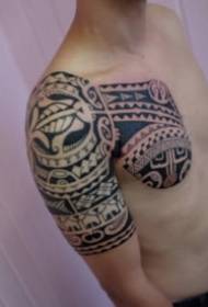 grúpa de dhearadh tattoo totem den fine Polynesian