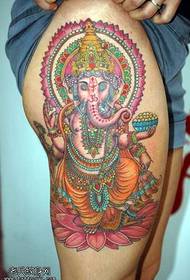 perna elefante clássico deus tatuagem padrão