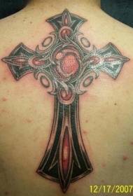 Edelsteine Kreuz Tattoo Muster