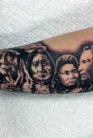 daan nga eskuylahan itom nga grey lainlain nga sumbanan sa tattoo sa India nga litrato