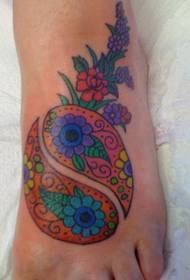 color flower body gossip tattoo