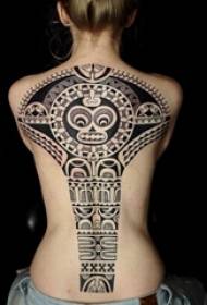 Tribal Totem Tattoo Variëteit fan Simple Line Tattoo Tribal Totem Tattoo Patroanen
