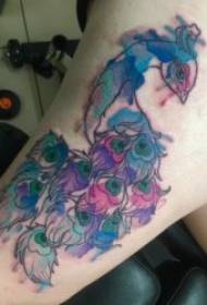 padrão de tatuagem de tinta de cor 10 conjuntos de belo padrão de tatuagem de tinta colorida criativa