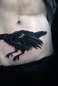 elula omnyama grey crow belly tattoo iphethini