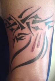 eredu tribal totem beltza tatuaje eredua