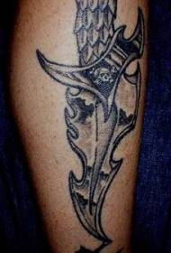 Germany Nazi dagger dema tattoo maitiro