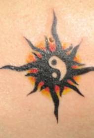 dark yin and yang Tattoo