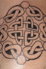 Totem celtico nero modello tatuaggio