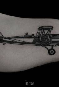 patrún mór Tattoo sean-aerárthach dubh