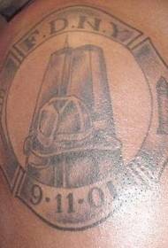 Juodojo ženklelio tatuiruotės raštas