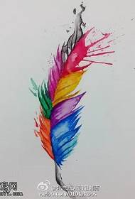 ຮູບແບບ tattoo feathers feathers