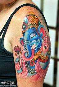 Indian Idol pattern tattoo