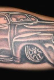 Classic Sports Car Black Tattoo Pattern