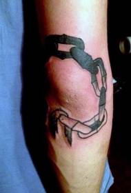 Modello di tatuaggio a catena nera di personalità del braccio