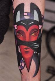Jeropeeske abstrakte tatoeaazjeferskil fan skildere tatoetskets Jeropeesk en Amerikaansk abstrakt tatuerepatroan