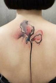 Aquarell Splitz Tënt Tattooen si ganz schéin Aquarell Splitz Tattoo Musteren