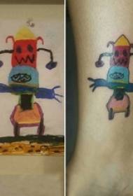 caviglie di ragazze dipinte su gradiente linee astratte semplici immagini di tatuaggi di cartoni animati