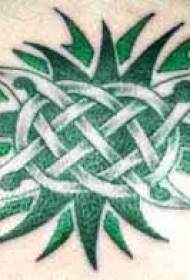 Modello di tatuaggio celtico verde