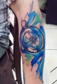 Gambar tato warna biru banyu fantasi biru