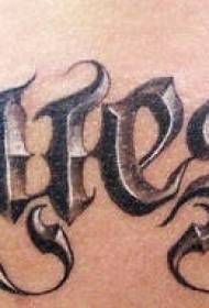 Nigrum Orff Japanese Exemplar Epistolæ tattoo