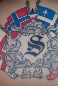 Simila tatuaje de brita medalo