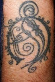 Black Vine Tattoo Pattern