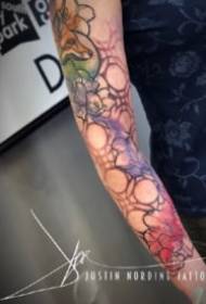 un bonu settore di 9 opere di tatuaggi di tinta colorata