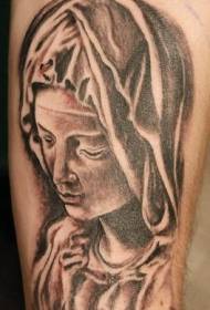 Madonna och Cloak svart tatueringsmönster