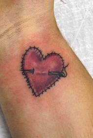 fotos de tatuajes en forma de corazón creativo y elegante Patrón de tatuaje en forma de corazón