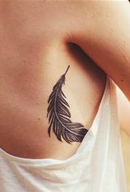 nije moade útsicht Lytse feather tattoo patroan