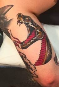 una varietà di schizzi ad acquerello dipinti creativi prepotenti classici del tatuaggio astratto modello