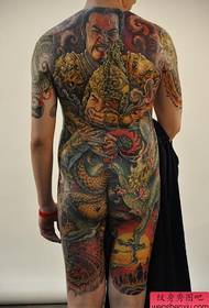 patró de tatuatge corporal de color gruixut