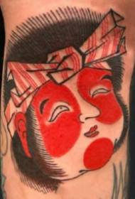 Japanska tetovaža figura crvena melodija tradicionalni stil 9 japanskih tetovaža Slika