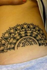 Aztec Muster schwaarz Tattoo Muster