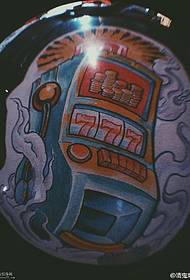 Watercolor Cartoon Game Machine Pattern sa Tattoo 156117 - beterano nga tattoo usa ka pattern sa tattoo sa balhibo sa watercolor
