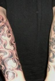 Modela Tattoo ya Flame Black